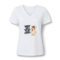 What am I doing Women's Relaxed Heather CVC V-Neck Tee