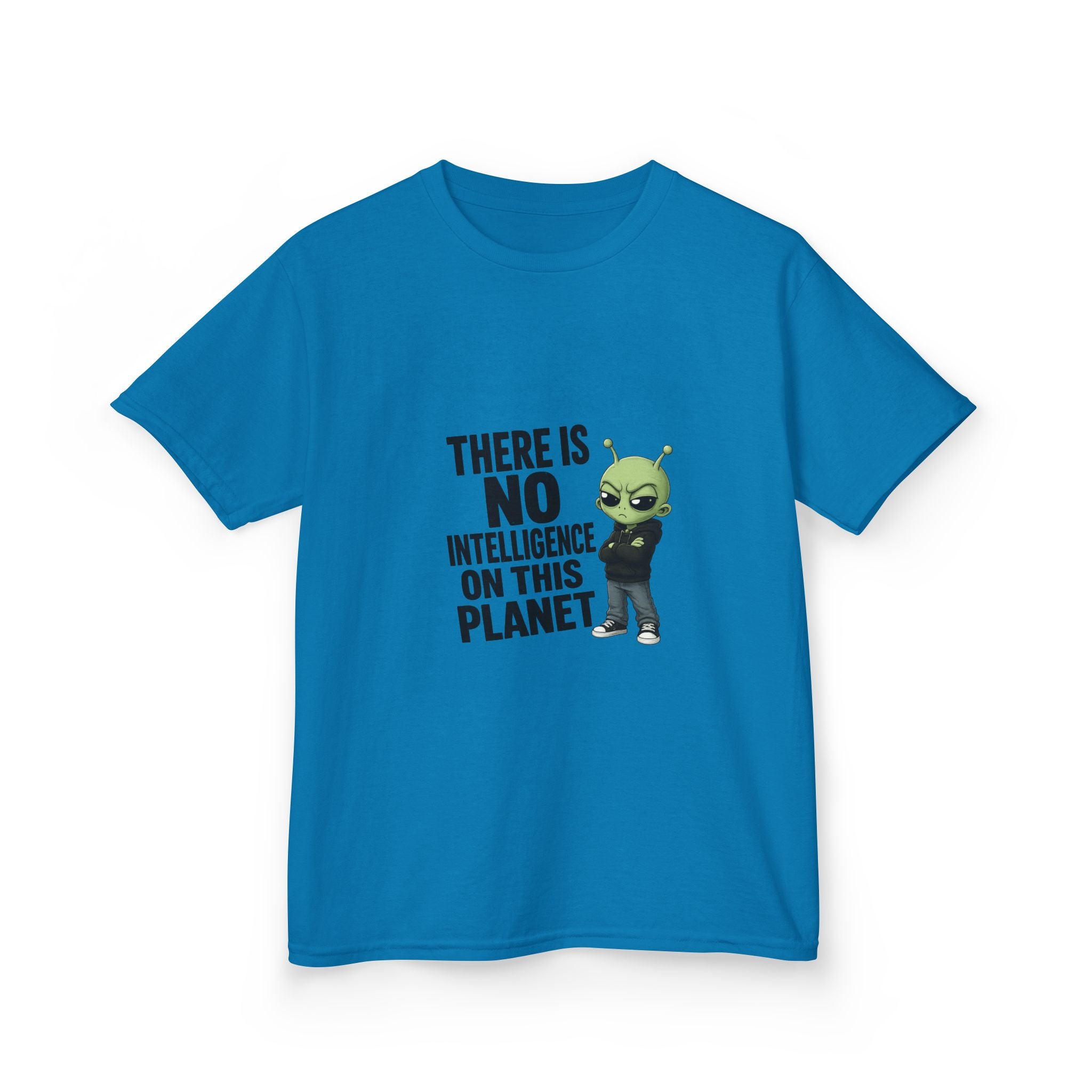 There Is No Intelligence On This Planet- Kids Heavy Cotton™ Tee