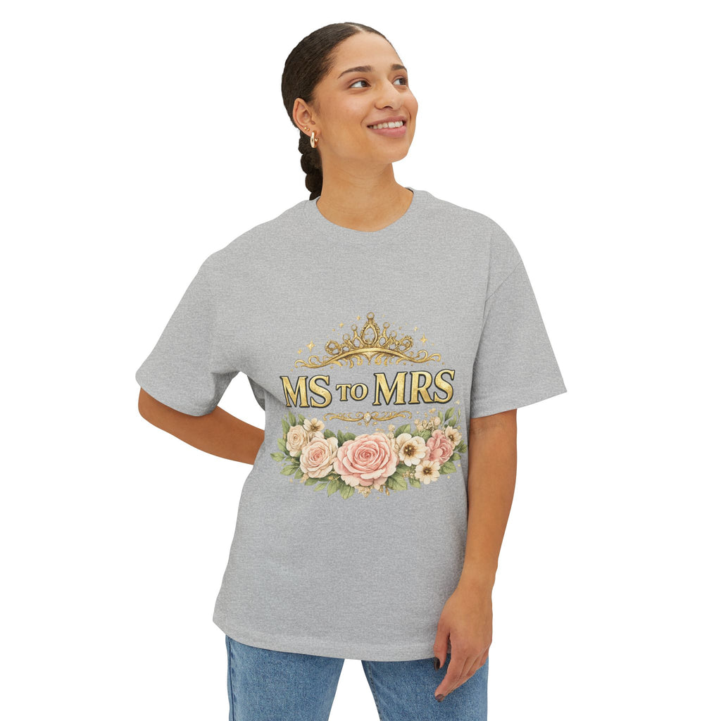 Ms to Mrs Floral Tee — Bridal Shower & Bachelorette T-Shirt