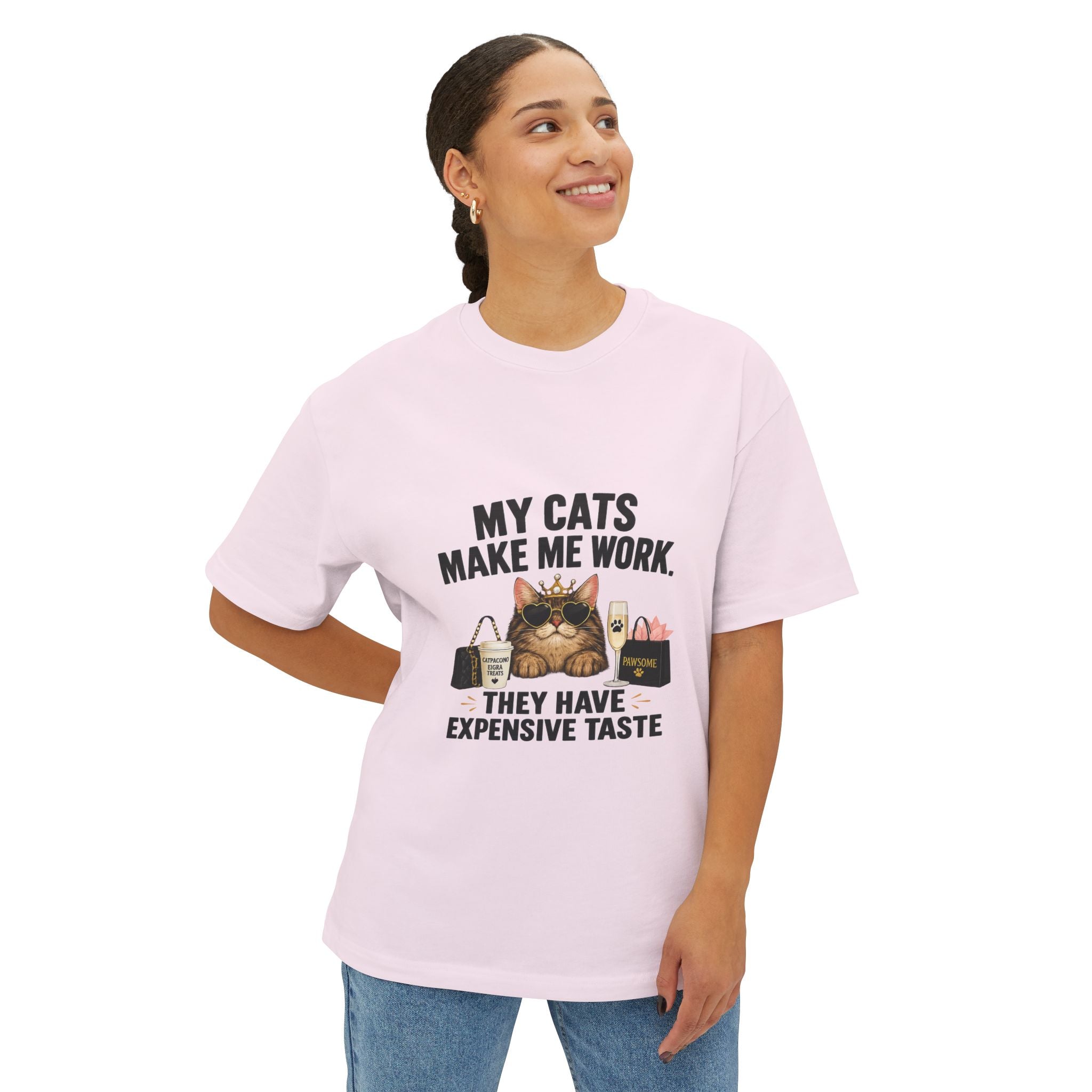 My Cats Unisex Oversized Boxy Tee