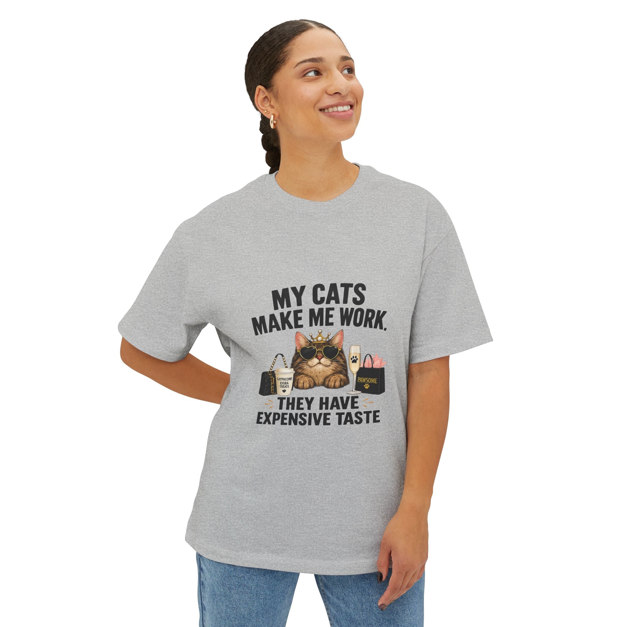 My Cats Unisex Oversized Boxy Tee