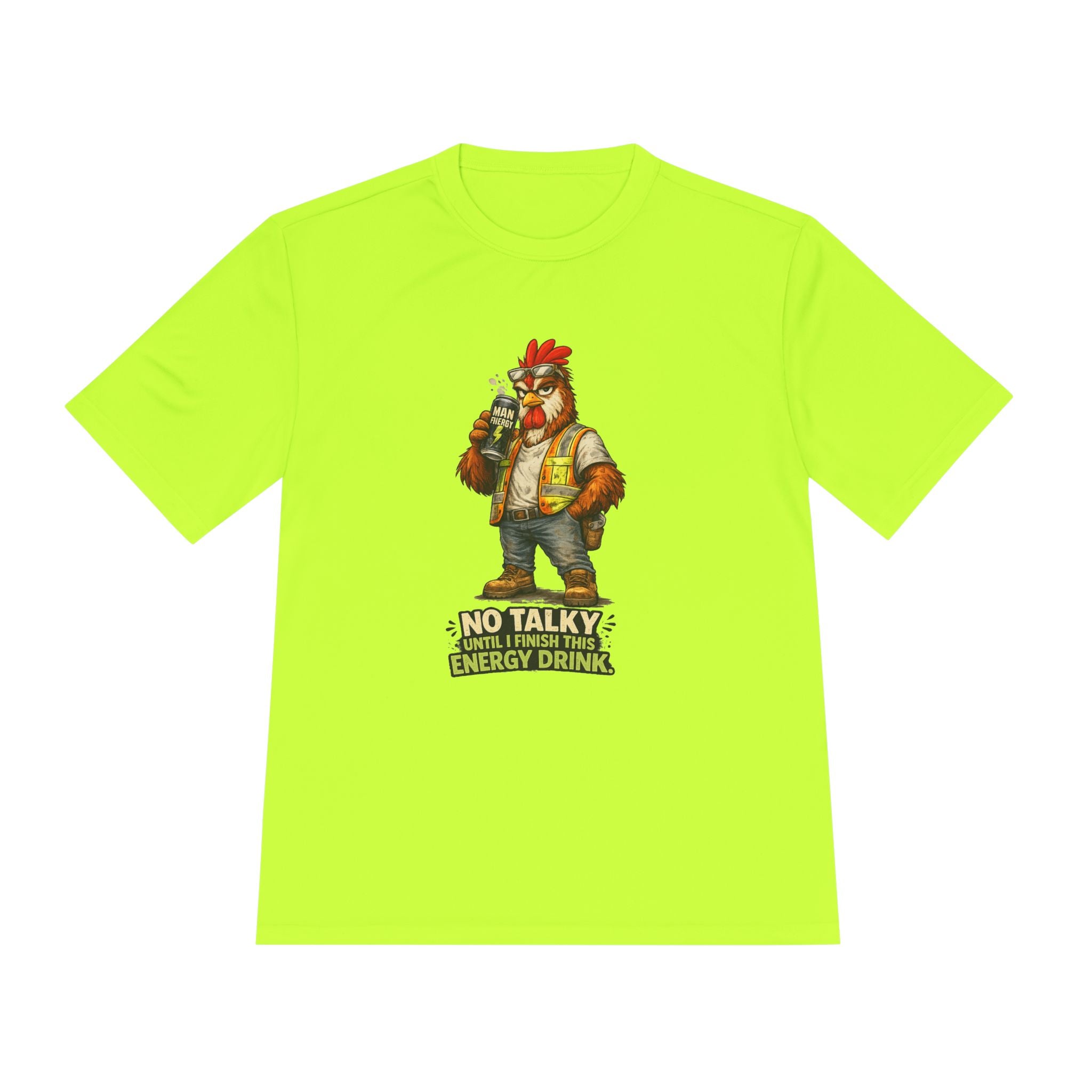 No Talky Until I Finish This Energy Drink — Rooster Moisture Wicking Tee
