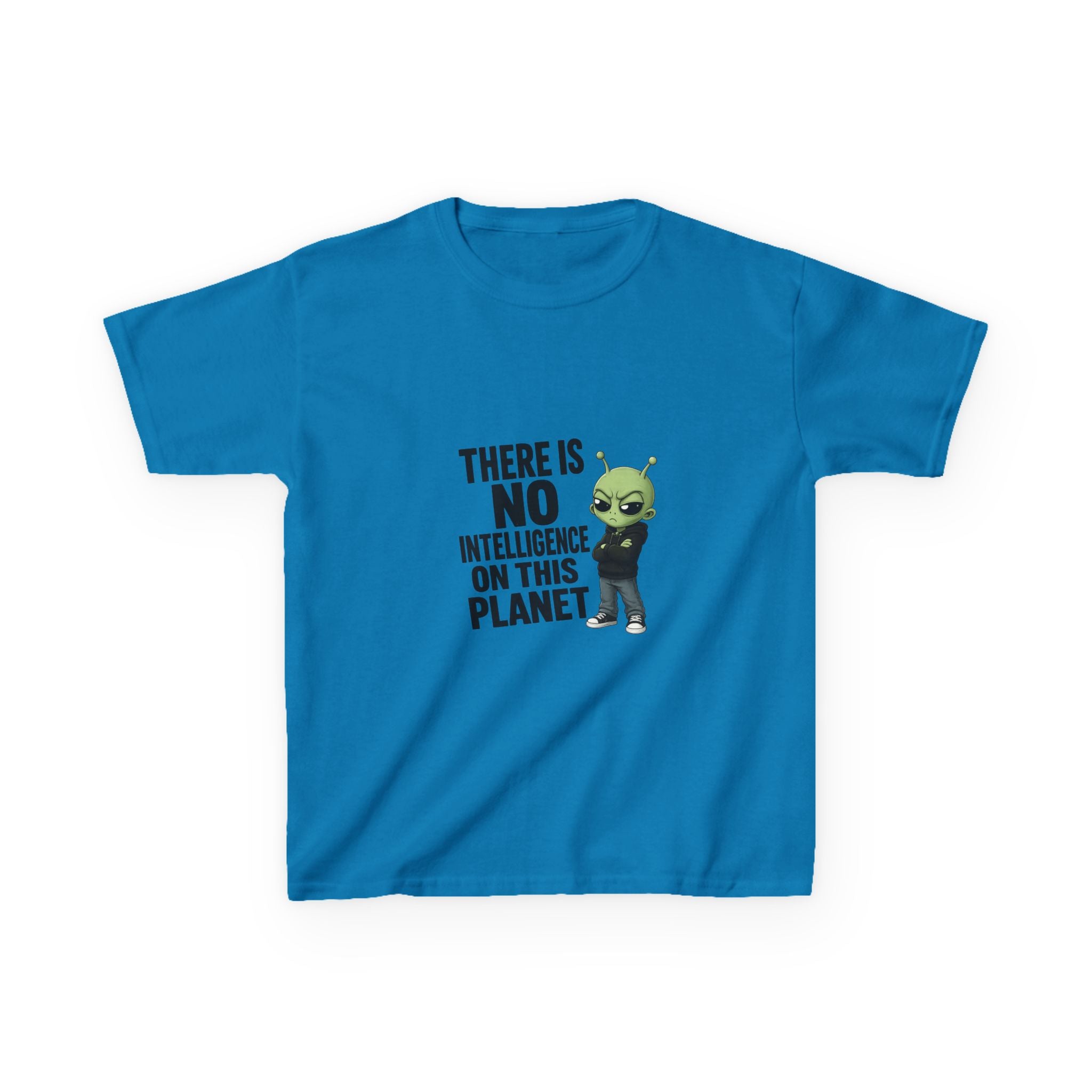 There Is No Intelligence On This Planet- Kids Heavy Cotton™ Tee