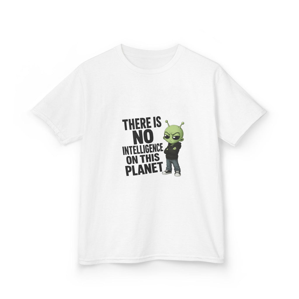 There Is No Intelligence On This Planet- Kids Heavy Cotton™ Tee