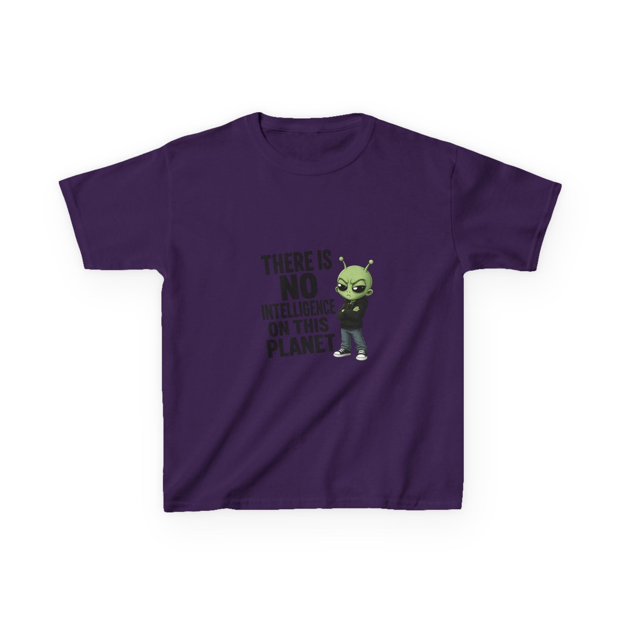 There Is No Intelligence On This Planet- Kids Heavy Cotton™ Tee