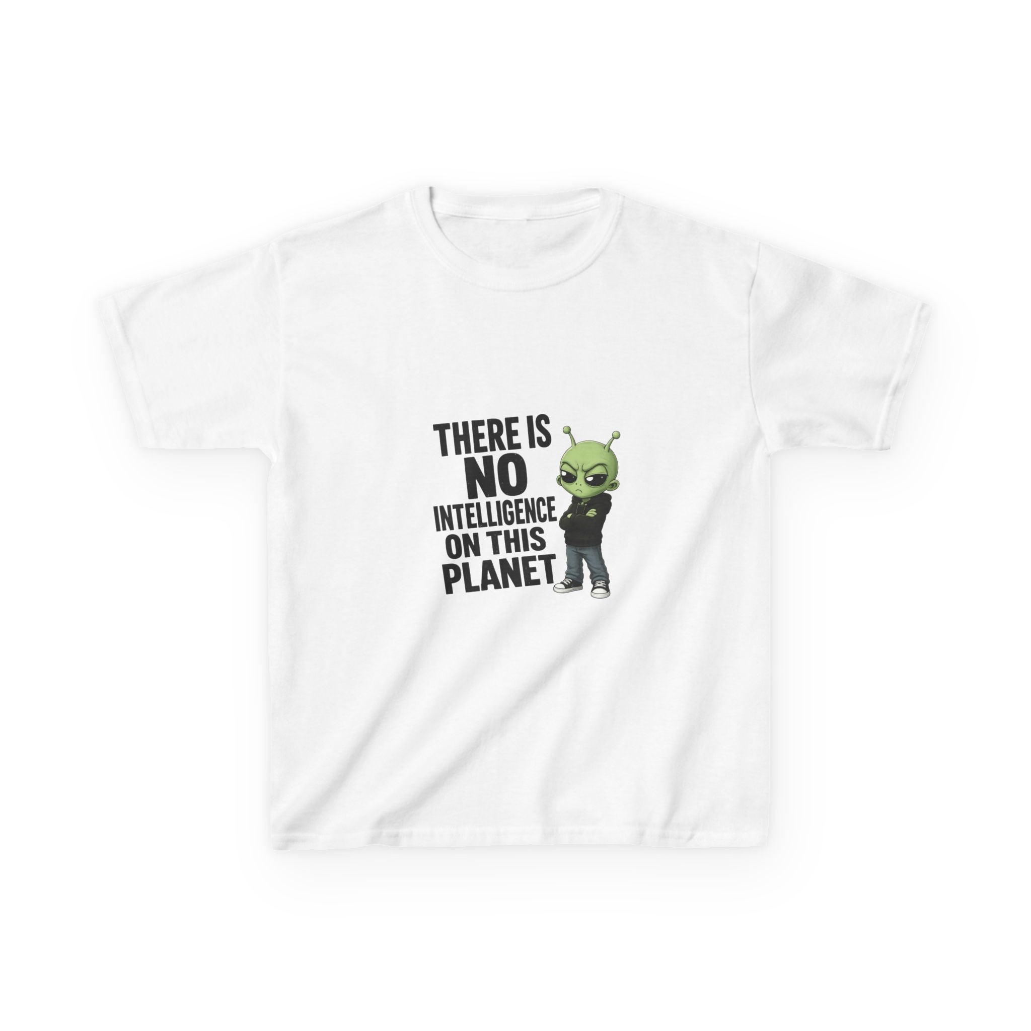 There Is No Intelligence On This Planet- Kids Heavy Cotton™ Tee