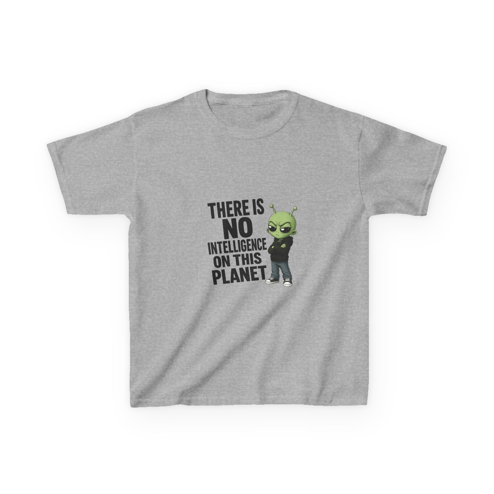 There Is No Intelligence On This Planet- Kids Heavy Cotton™ Tee
