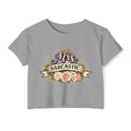 Mrs. Sarcastic Crop Top — Floral Funny Wife Festival Tee
