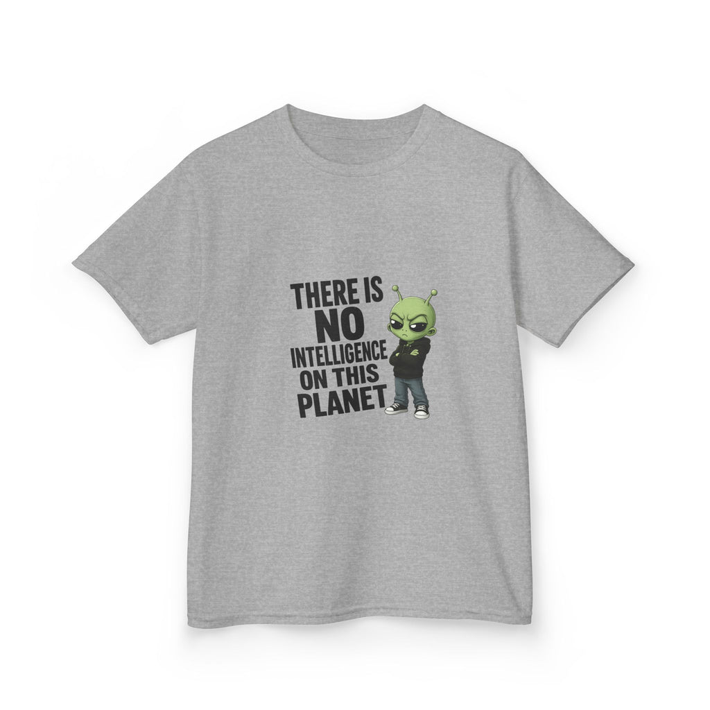 There Is No Intelligence On This Planet- Kids Heavy Cotton™ Tee