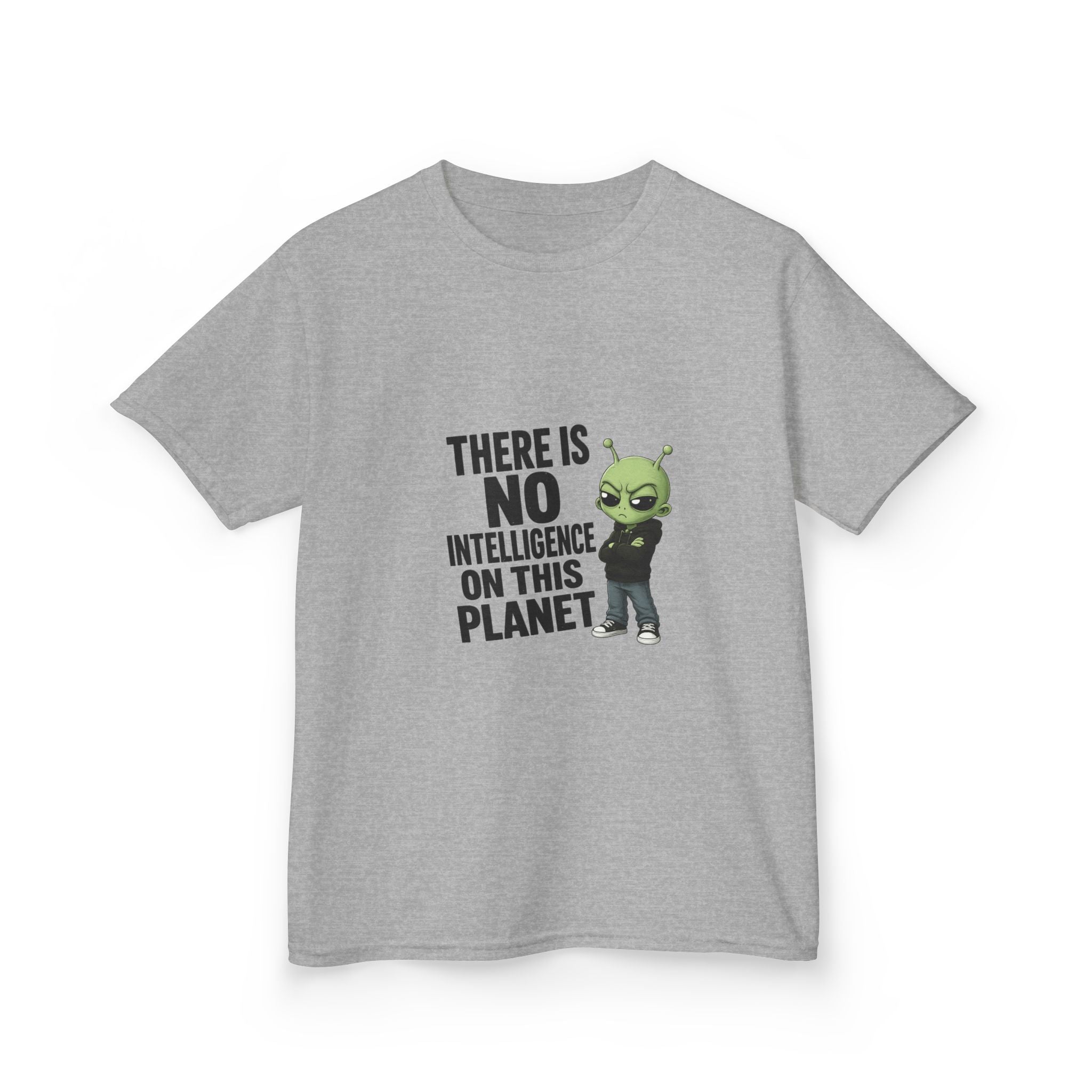 There Is No Intelligence On This Planet- Kids Heavy Cotton™ Tee
