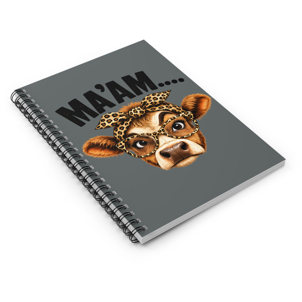 Ma`am Spiral Notebook - Ruled Line