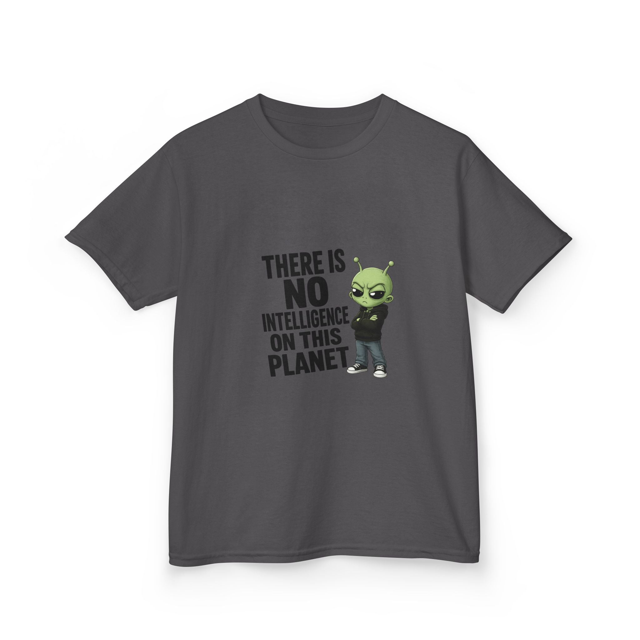 There Is No Intelligence On This Planet- Kids Heavy Cotton™ Tee