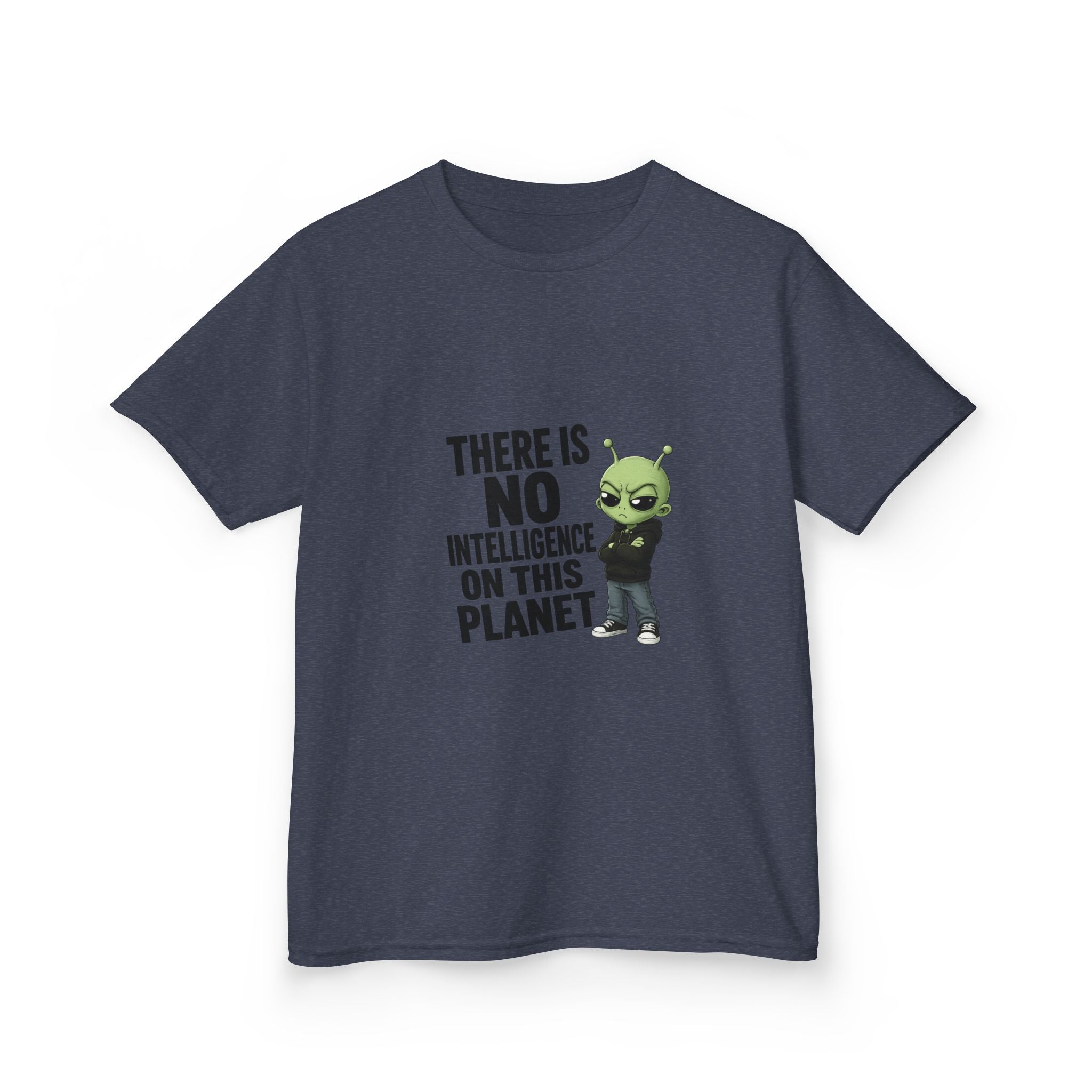 There Is No Intelligence On This Planet- Kids Heavy Cotton™ Tee