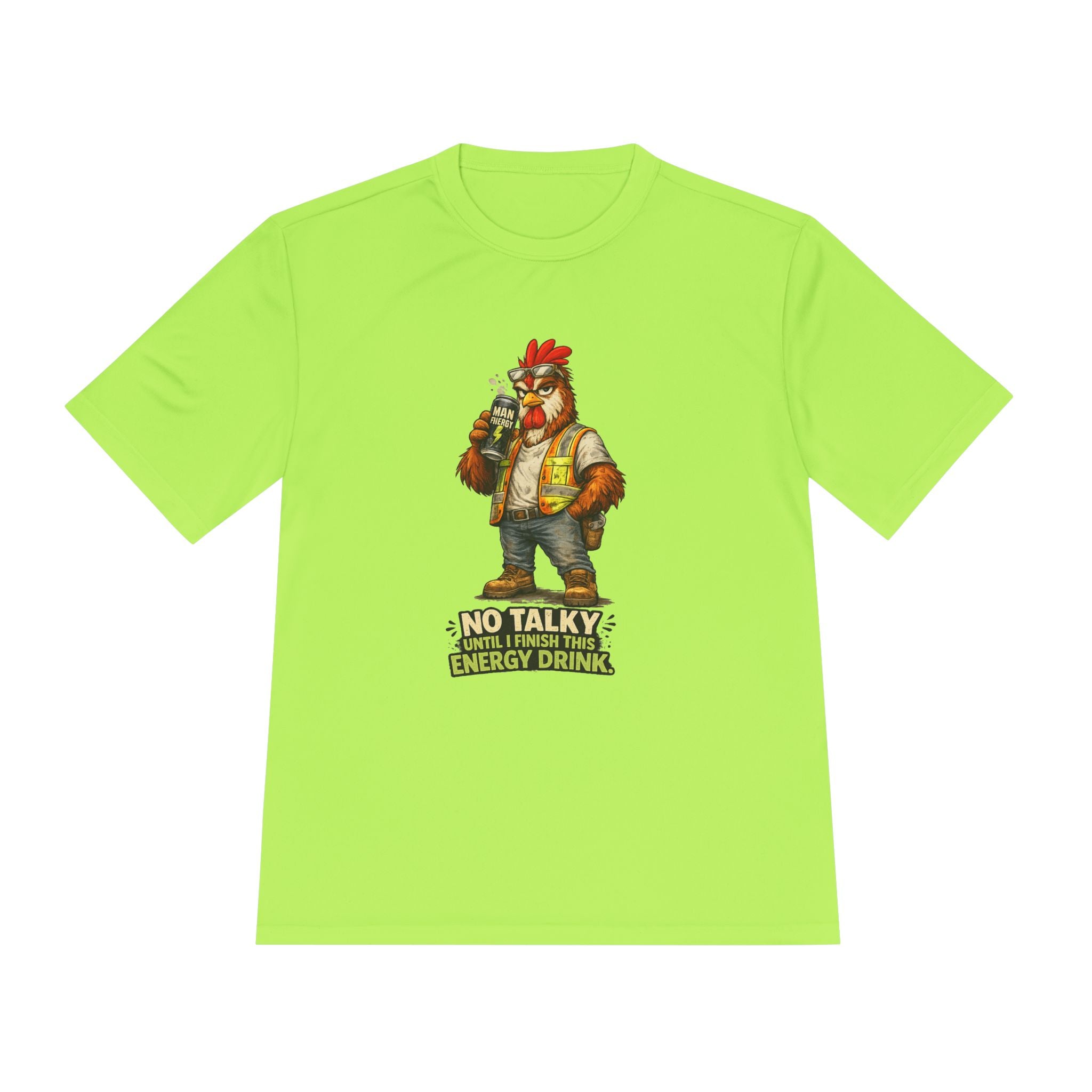 No Talky Until I Finish This Energy Drink — Rooster Moisture Wicking Tee