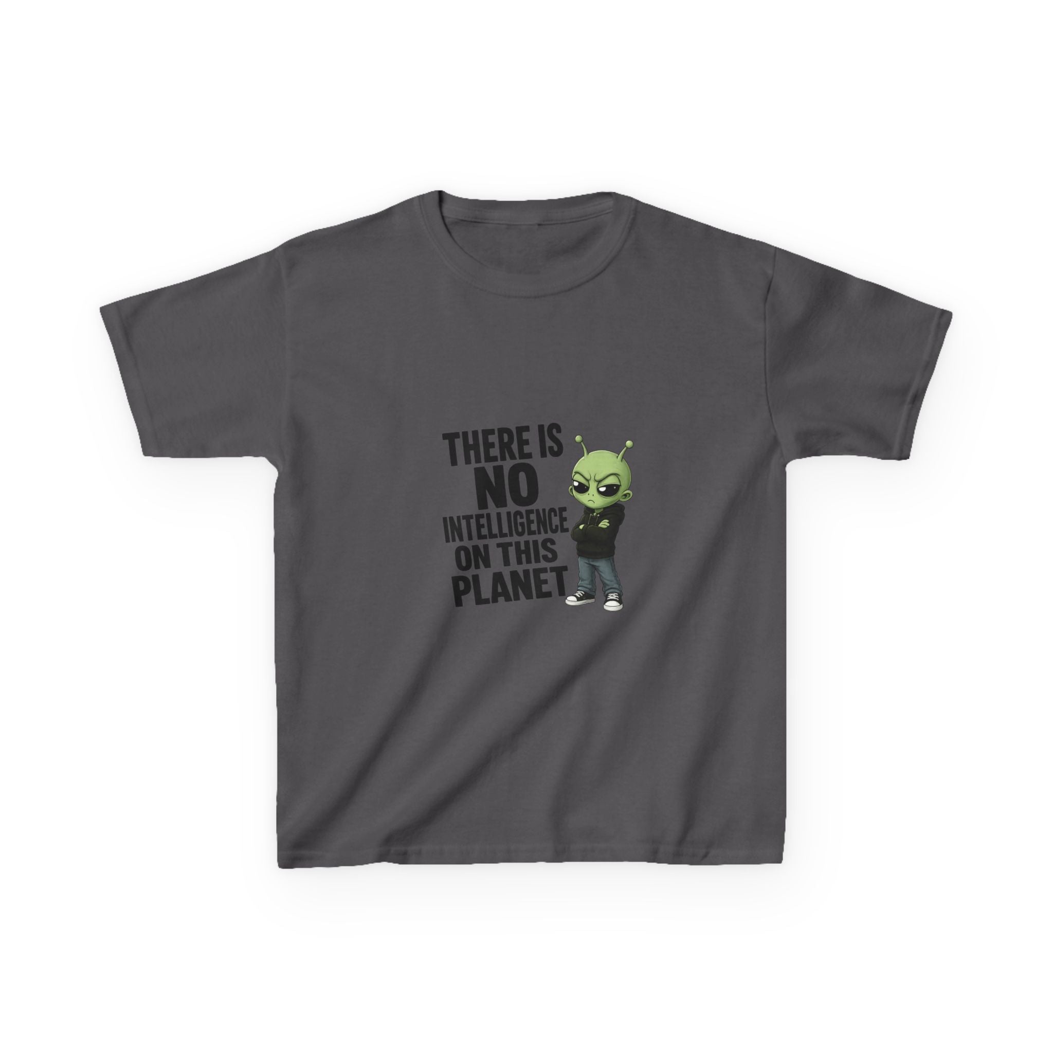 There Is No Intelligence On This Planet- Kids Heavy Cotton™ Tee