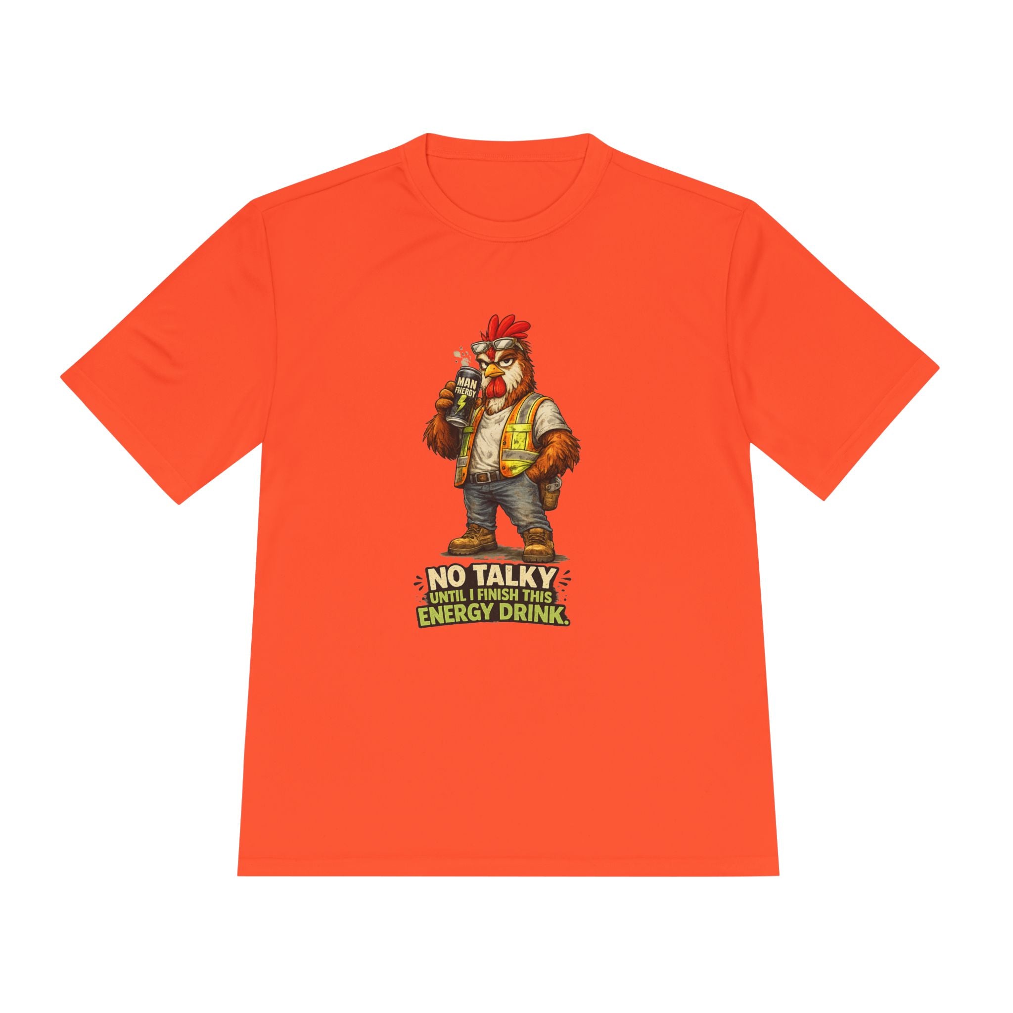 No Talky Until I Finish This Energy Drink — Rooster Moisture Wicking Tee