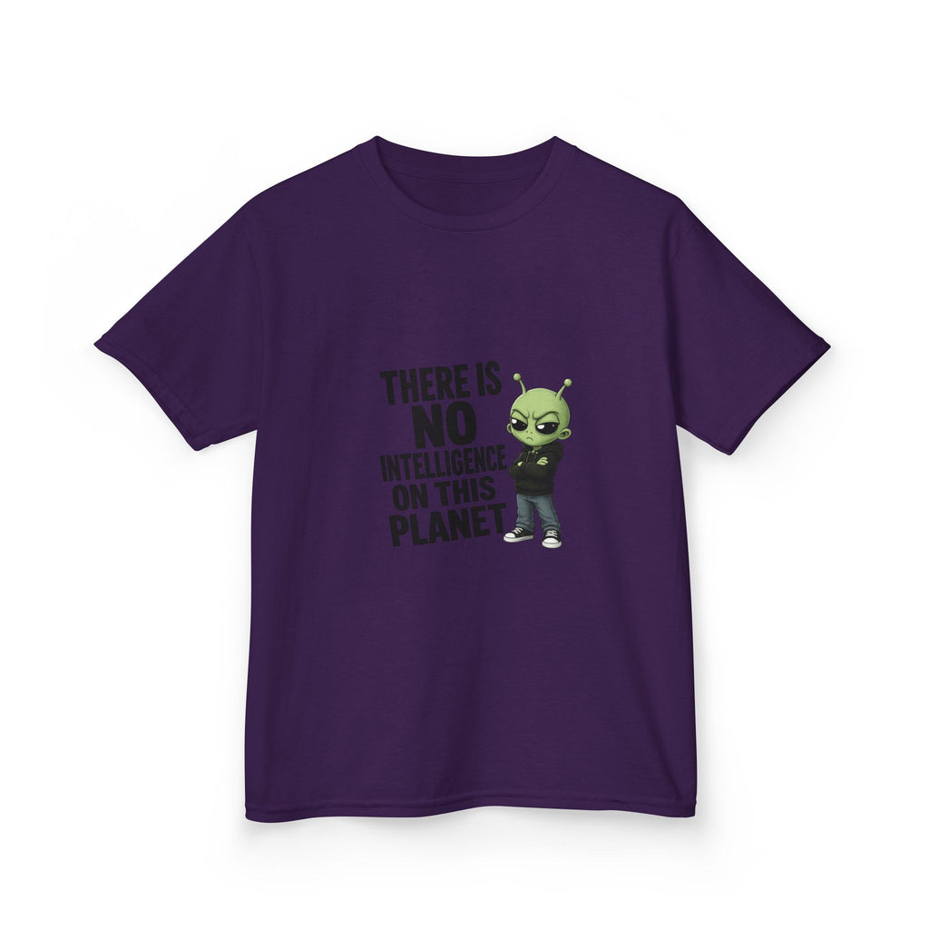 There Is No Intelligence On This Planet- Kids Heavy Cotton™ Tee