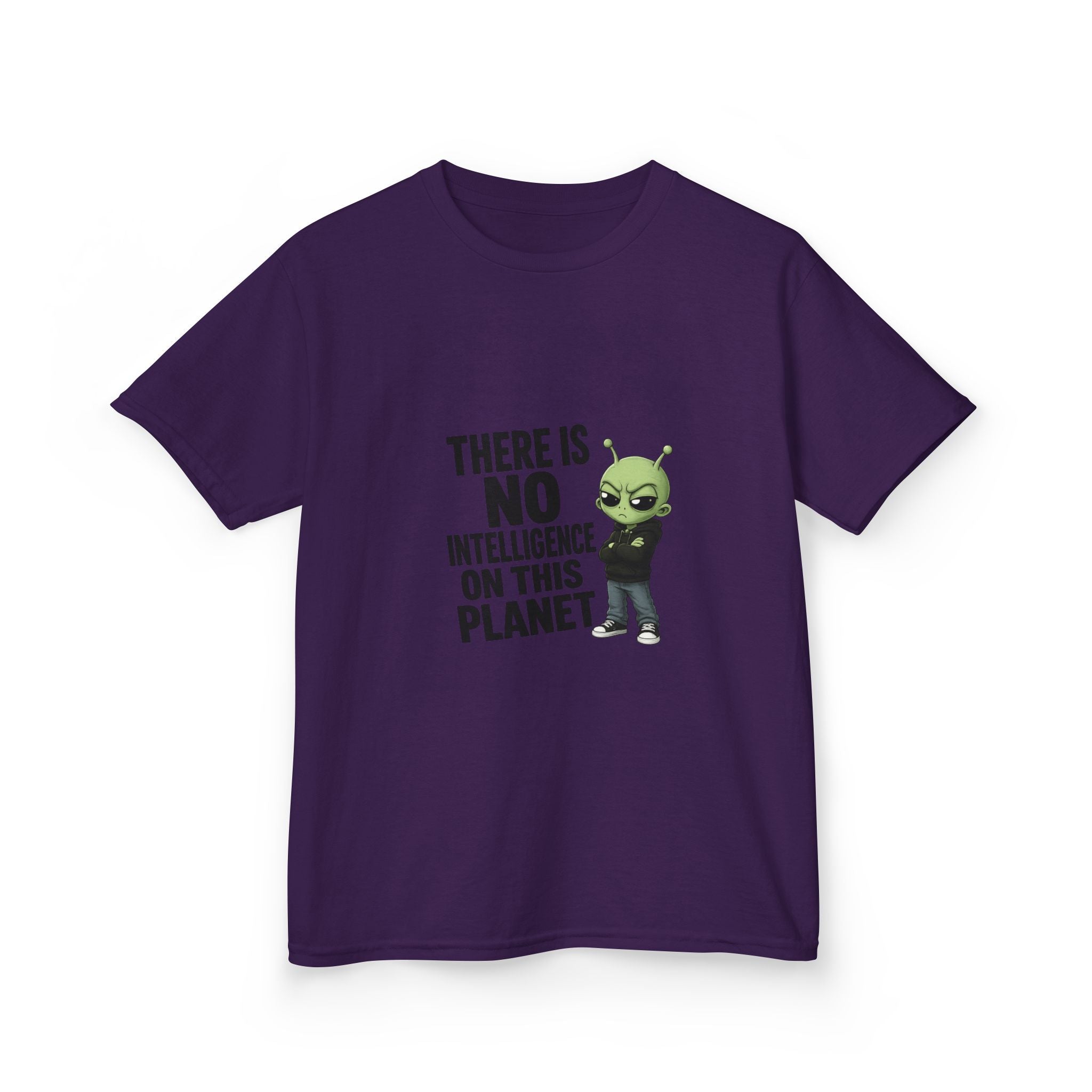 There Is No Intelligence On This Planet- Kids Heavy Cotton™ Tee