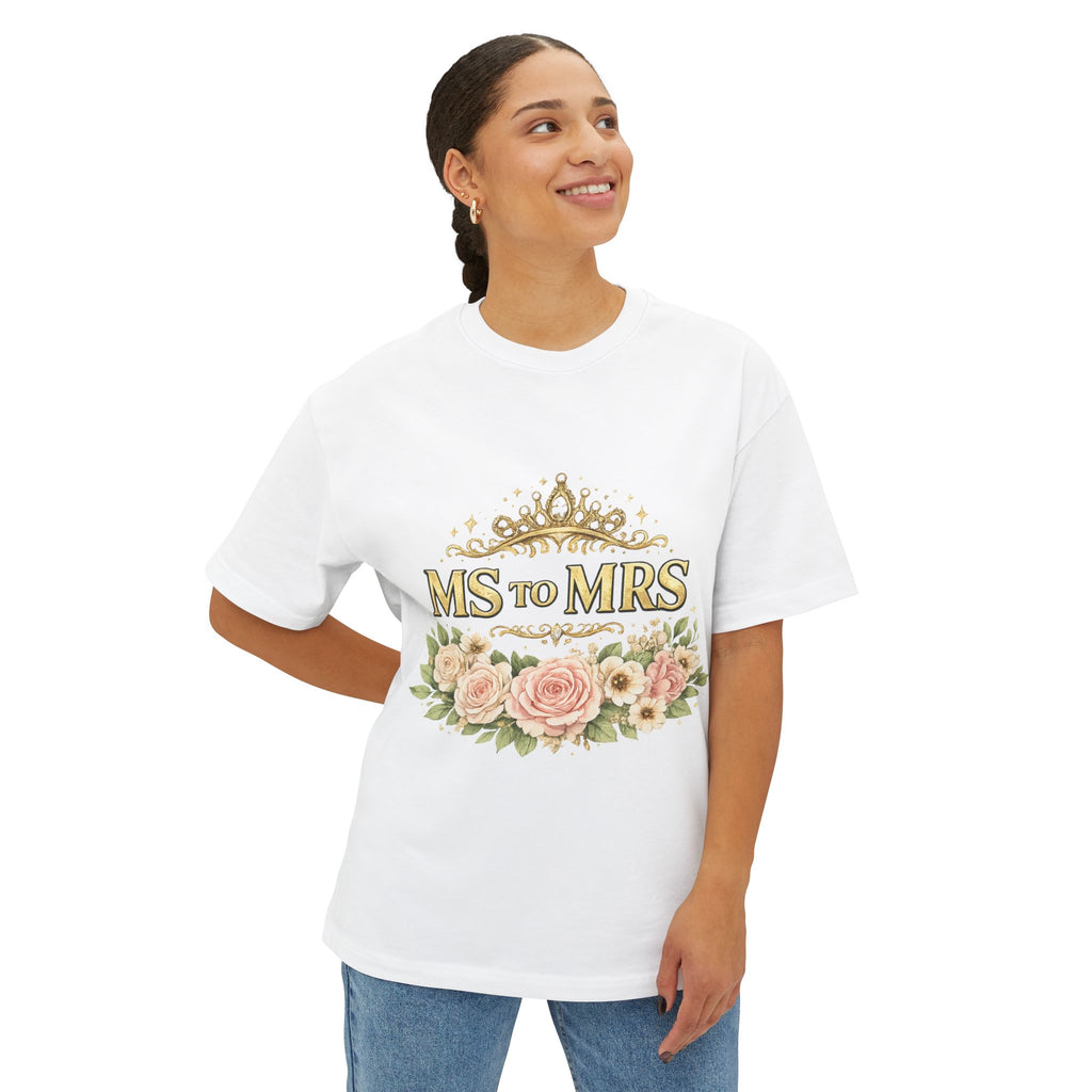 Ms to Mrs Floral Tee — Bridal Shower & Bachelorette T-Shirt